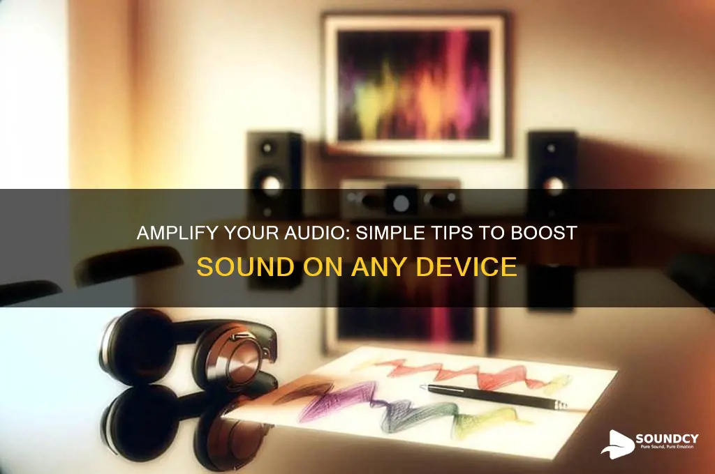 how to boost sound on