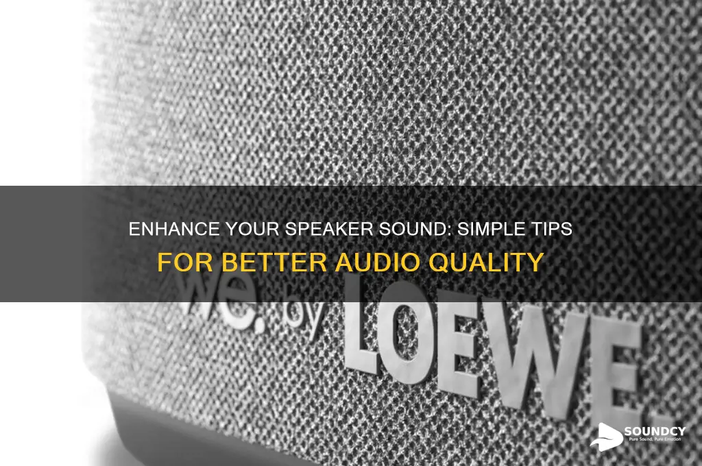 how to boost speaker sound