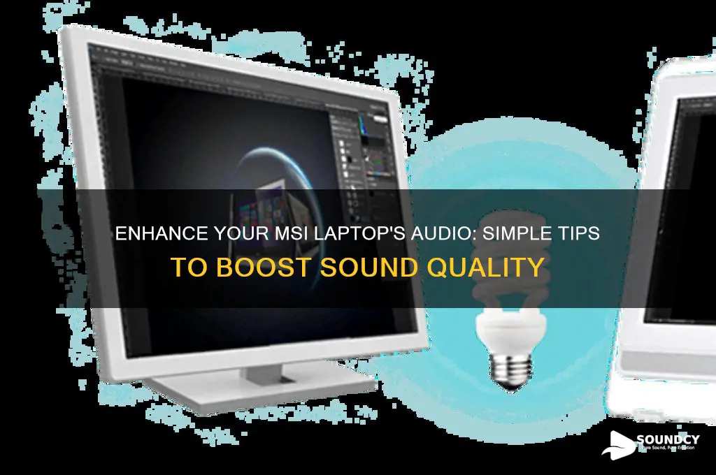 how to boost the sound on my msi laptop