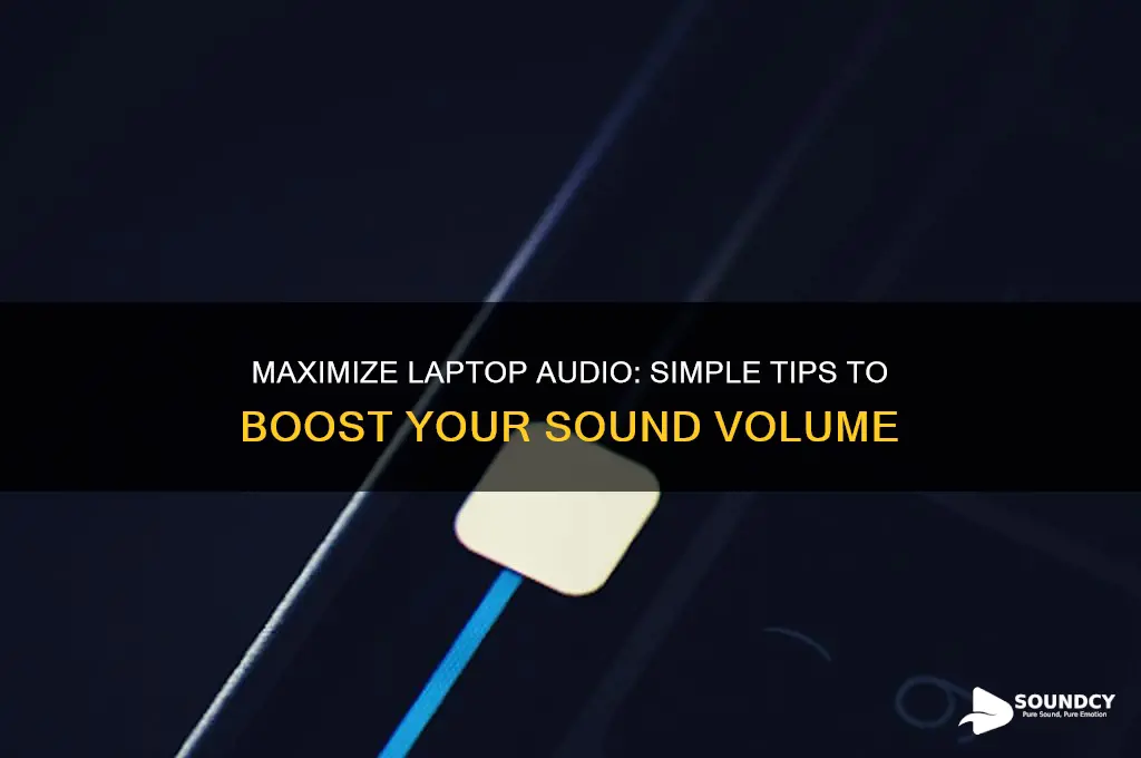 how to boost the sound volume on my laptop