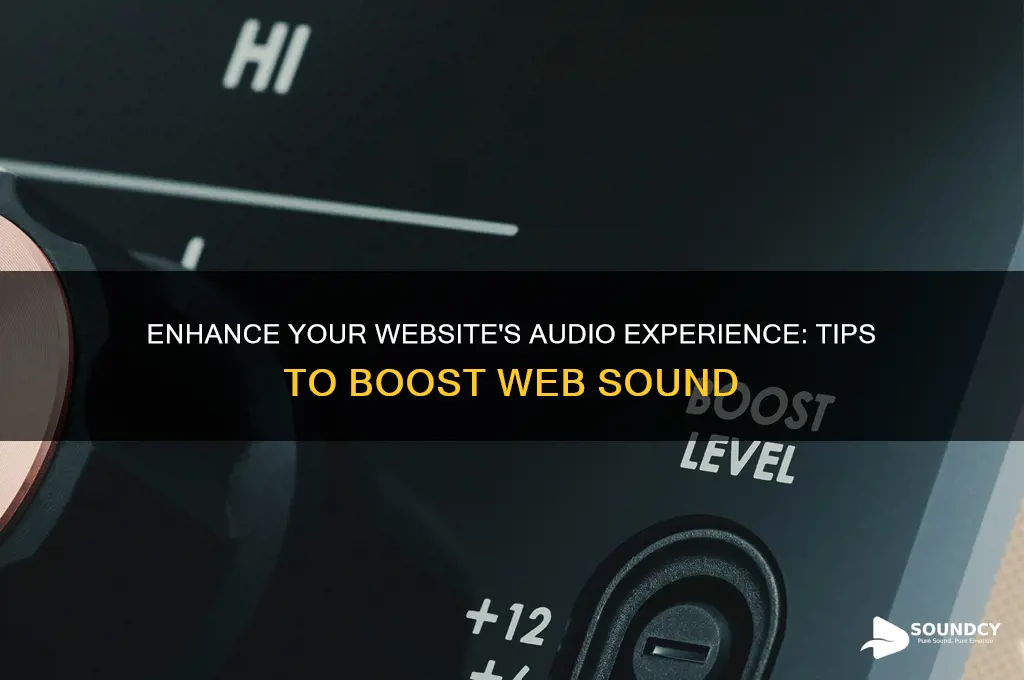 how to boost web sound