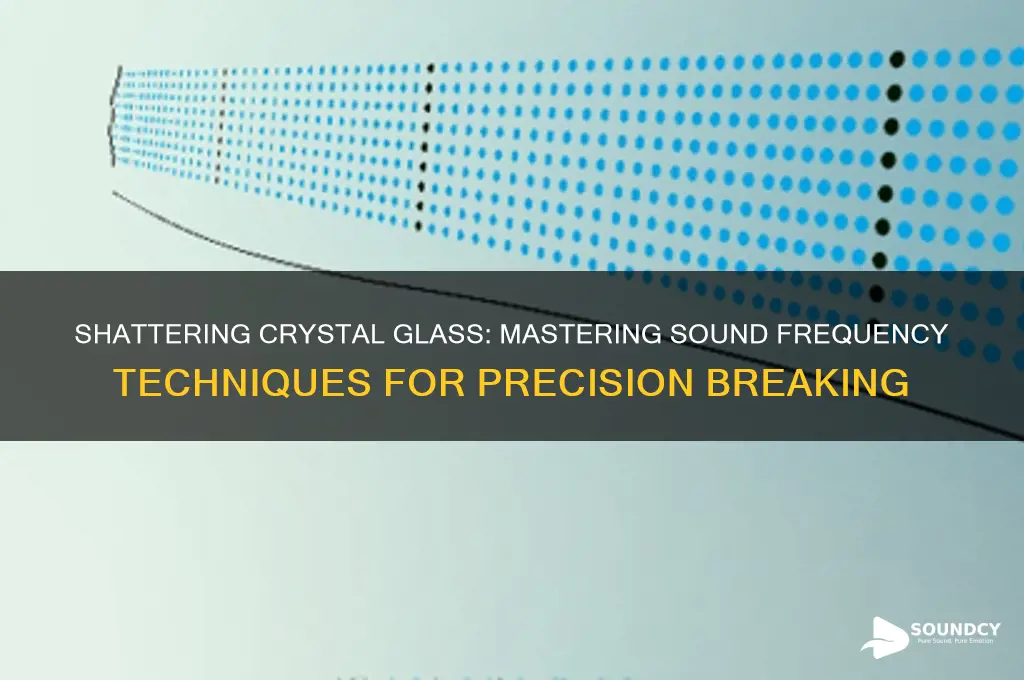 how to break a crystal glass with sound frequency