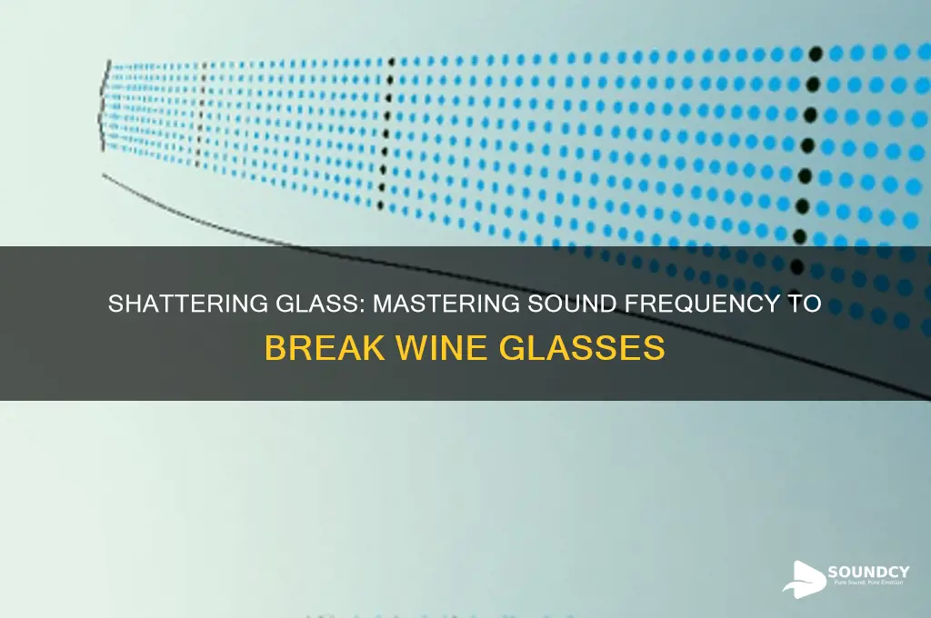 how to break a wine glass with sound frequency