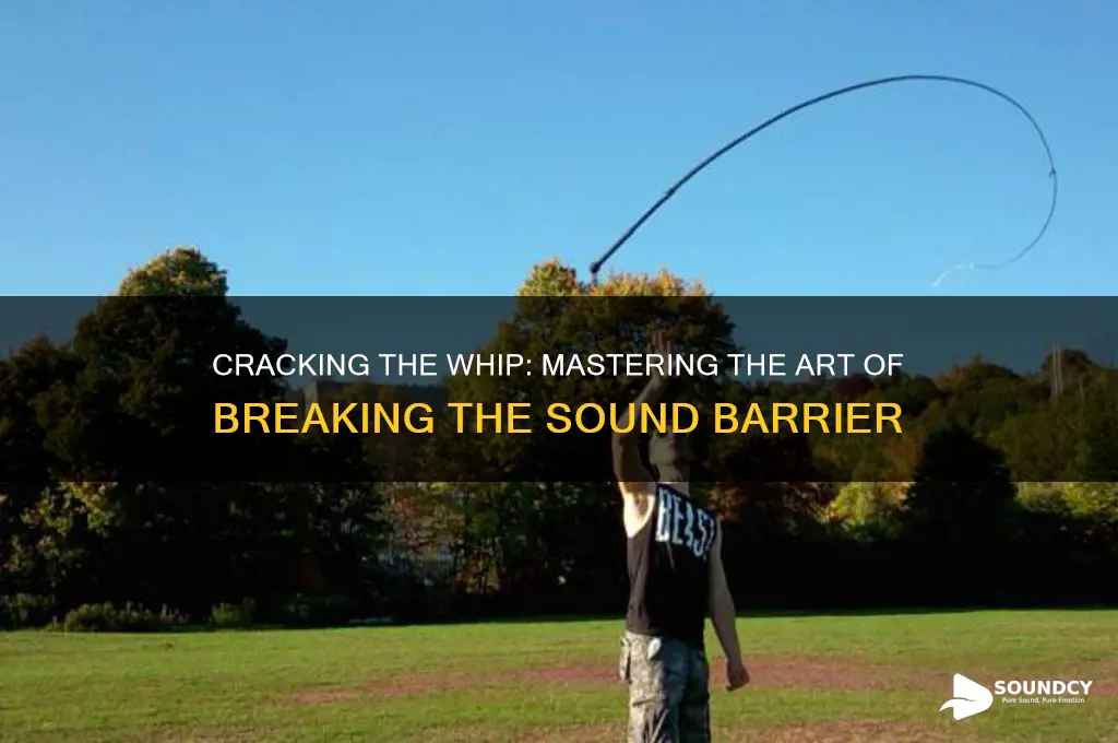 how to break the sound barrier with a whip
