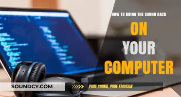 Quick Fixes to Restore Lost Audio on Your Computer