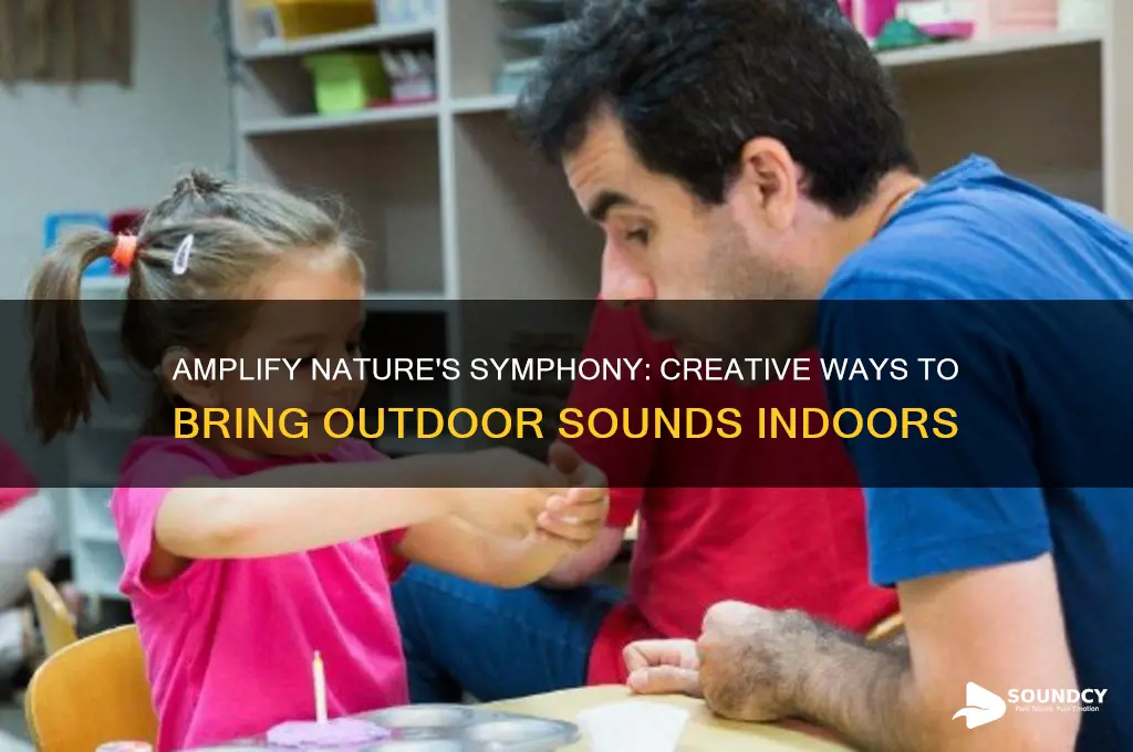 how to bring the sounds from outside into house