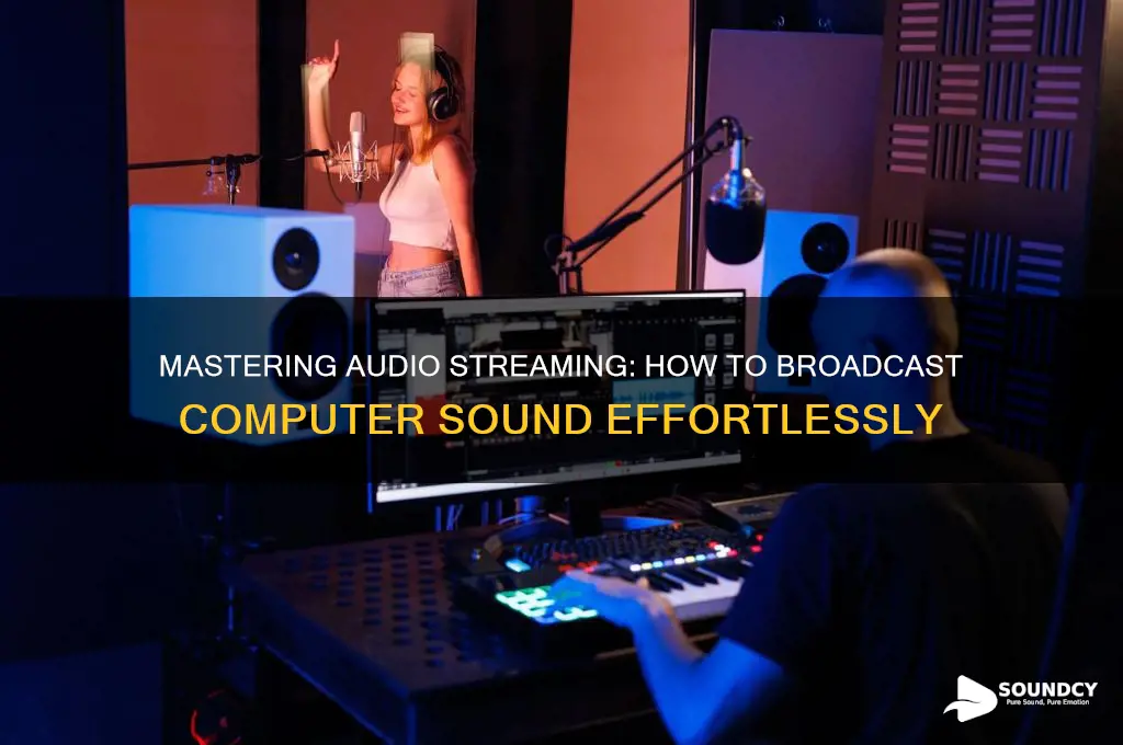 how to broadcast computer sound