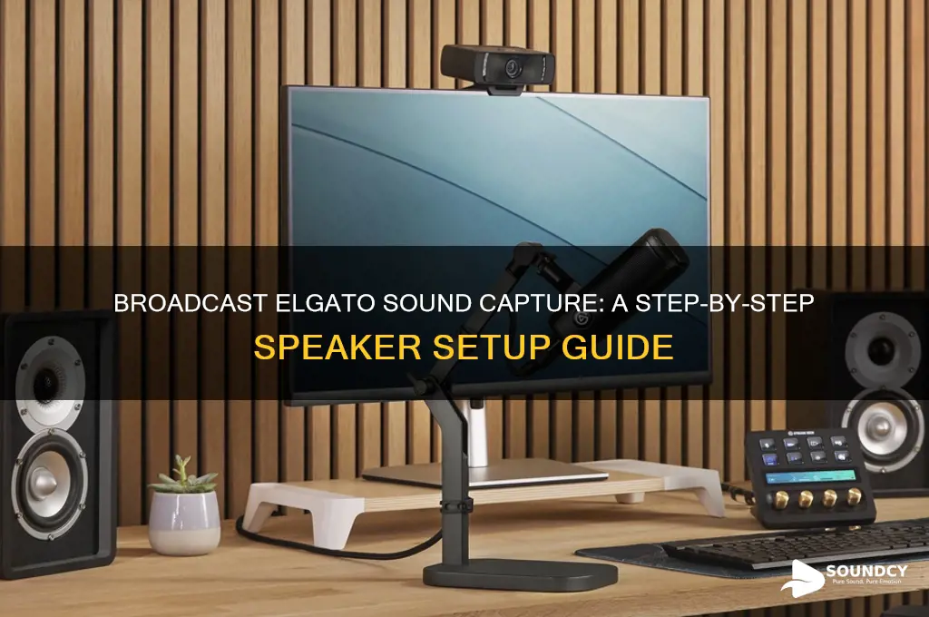 how to broadcast elgato sound capture on your speakers