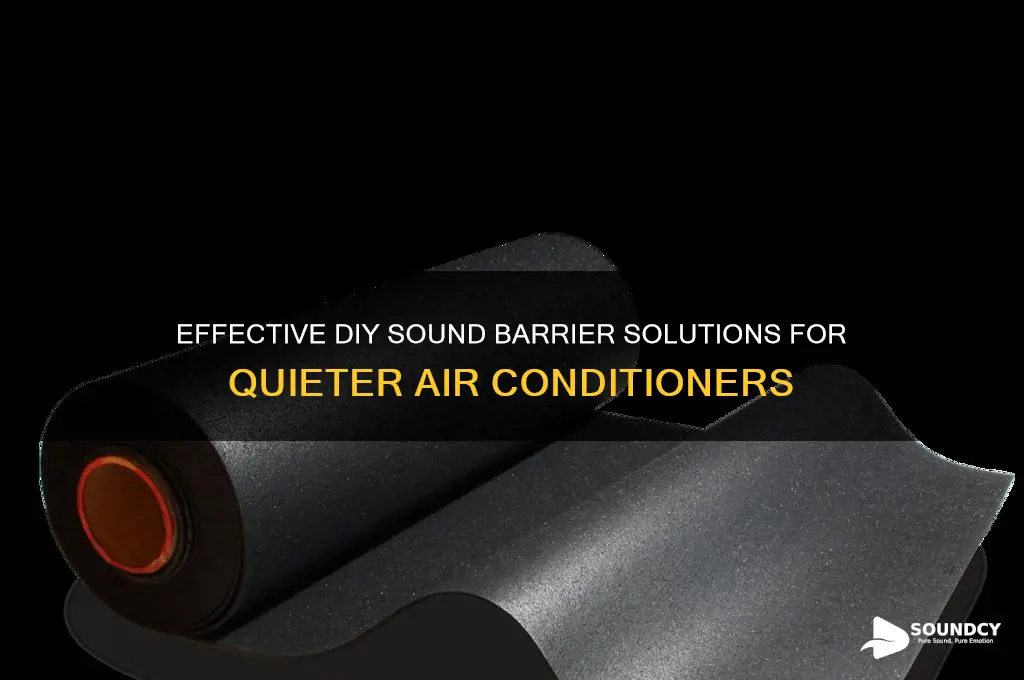 how to buid a sound barrier for air conditioner
