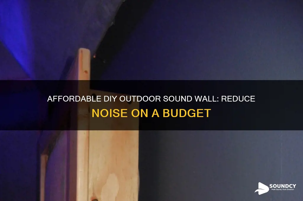 how to build a low cost outdoor sound wall