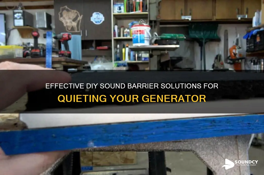 how to build a sound barrier for a generator