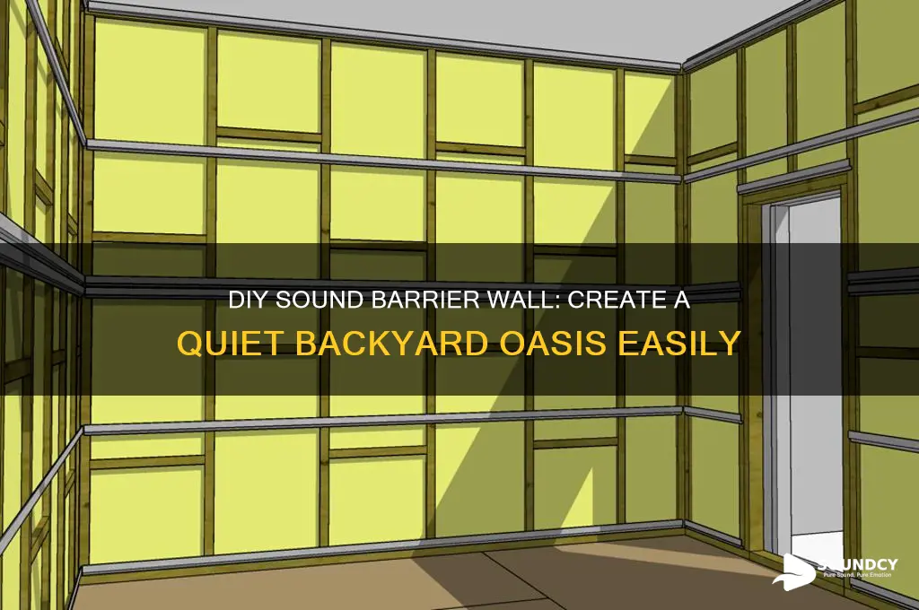 how to build a sound barrier wall in backyard