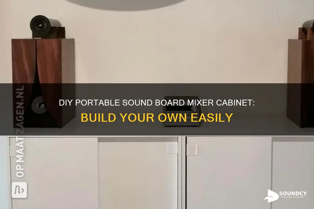 how to build a sound board mixer cabinet portable