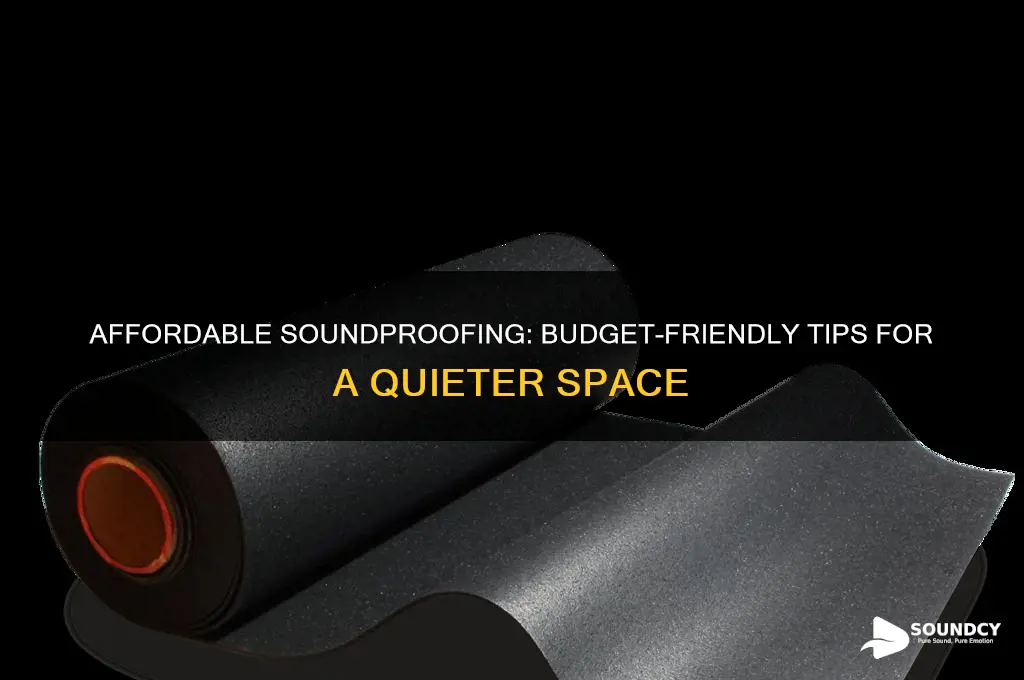 how to build a sound proof on a budhet