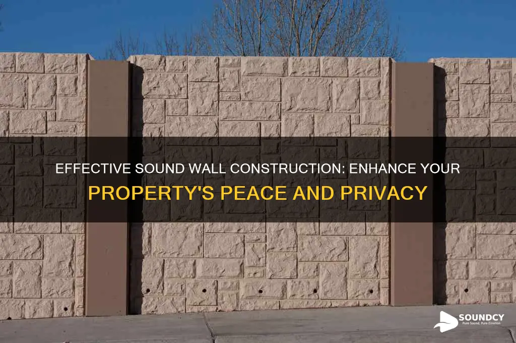 how to build a sound wall for your property
