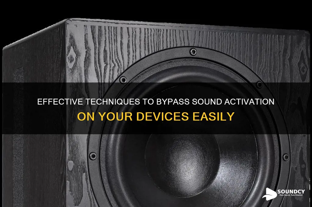 how to bypass sound activation