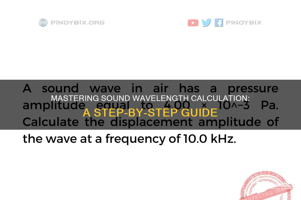 how to calculate sound wavelength