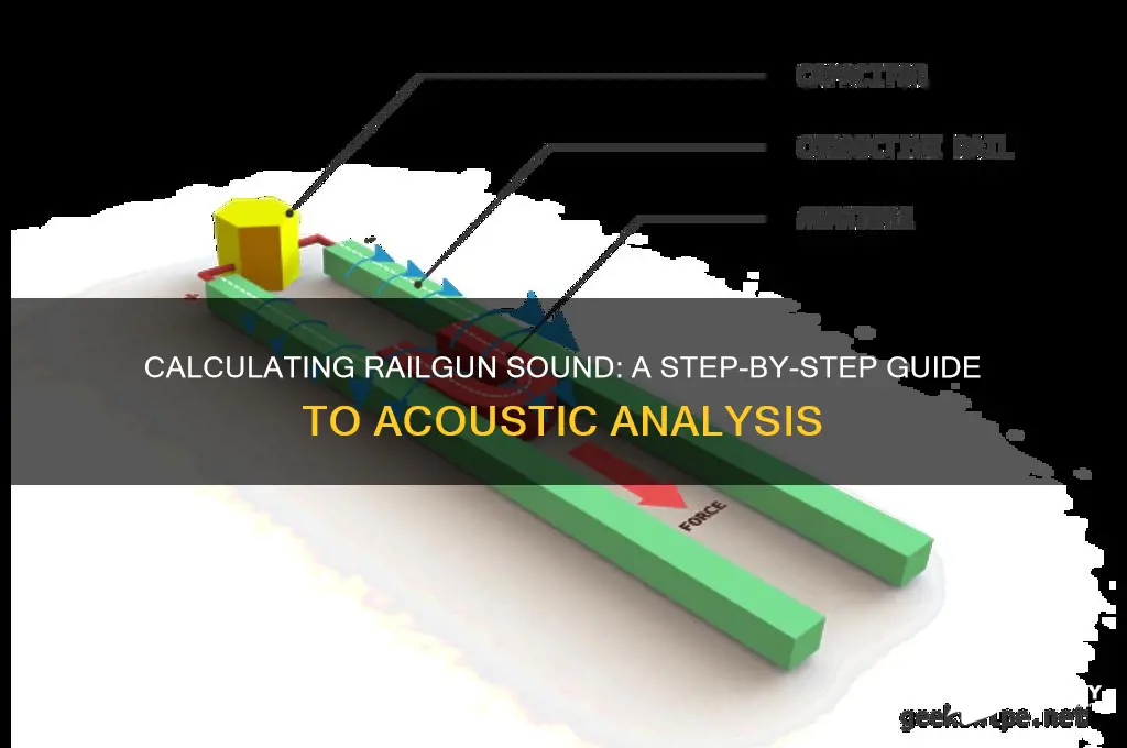 how to calculate the sound produced by a railgun