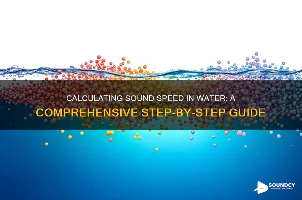 how to calculate the speed of sound in water