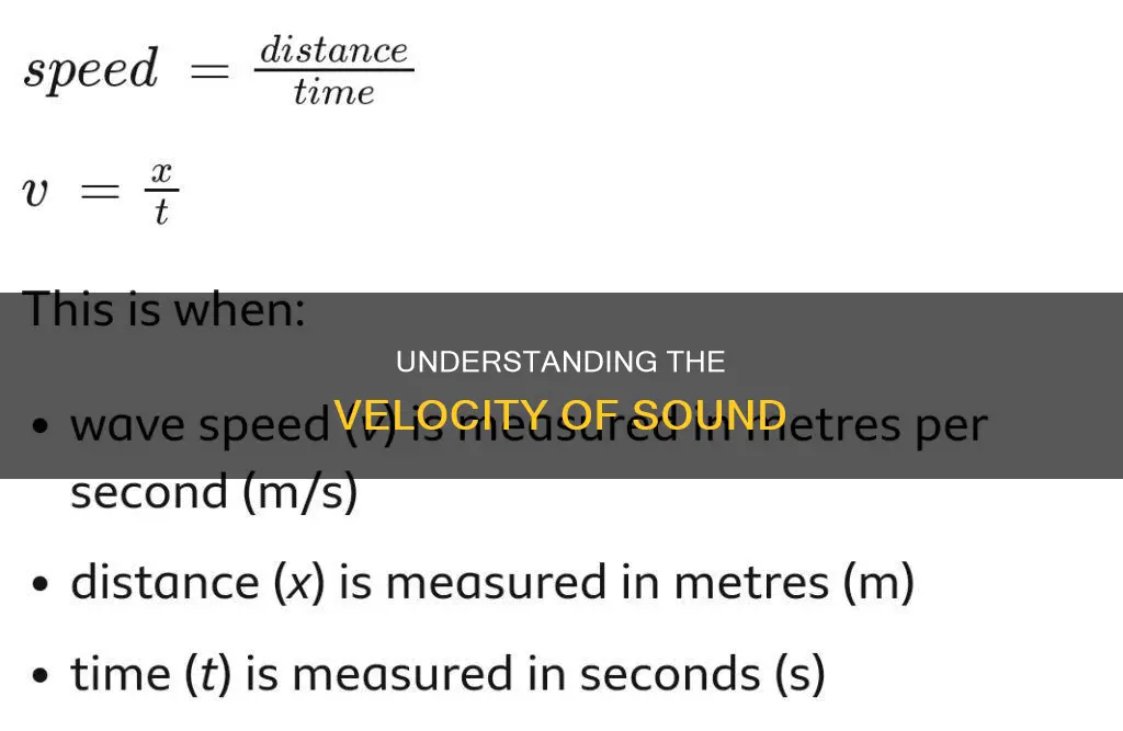 how to calculate velocity of sound