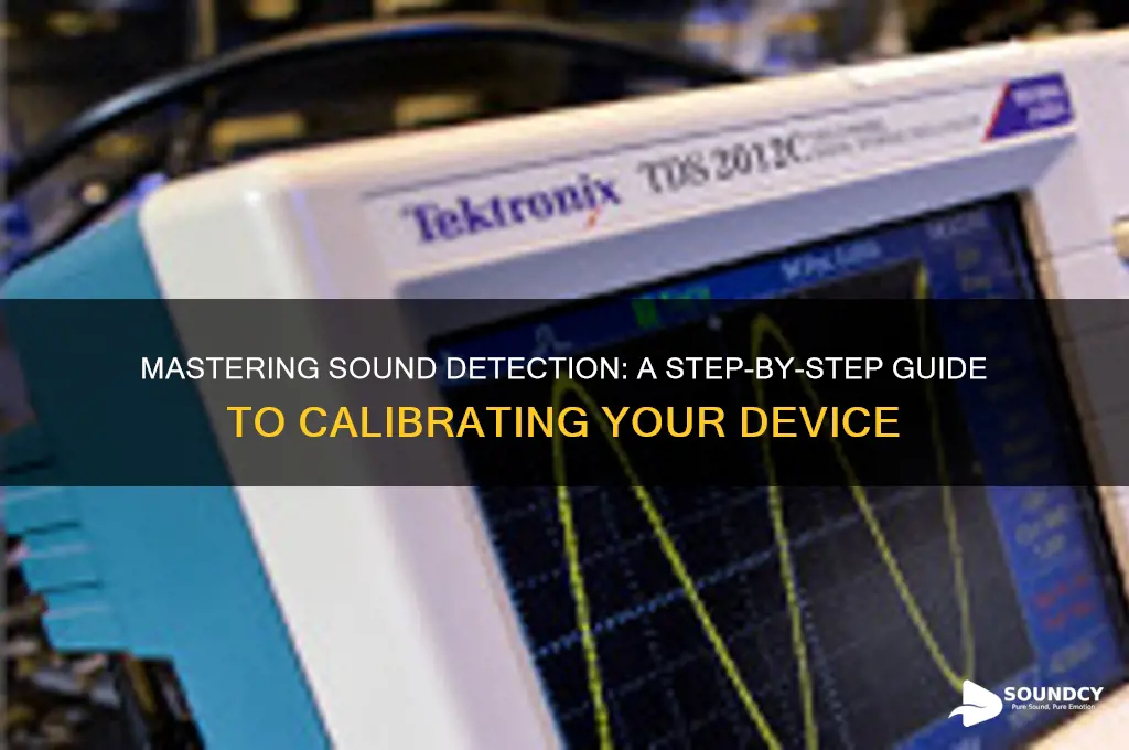 how to calibrate sound detector
