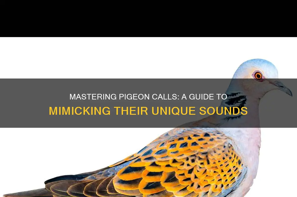 how to call pigeon sound