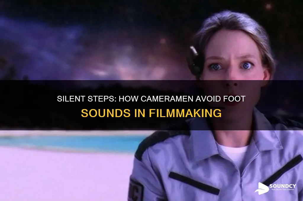how to cameramen not have foot sounds in movies