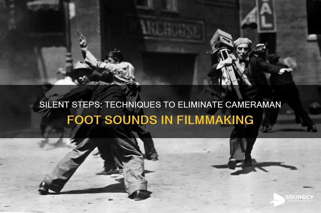 how to camermen not have foot sounds in movies