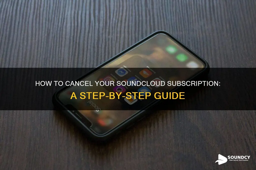 how to cancel sound cloud