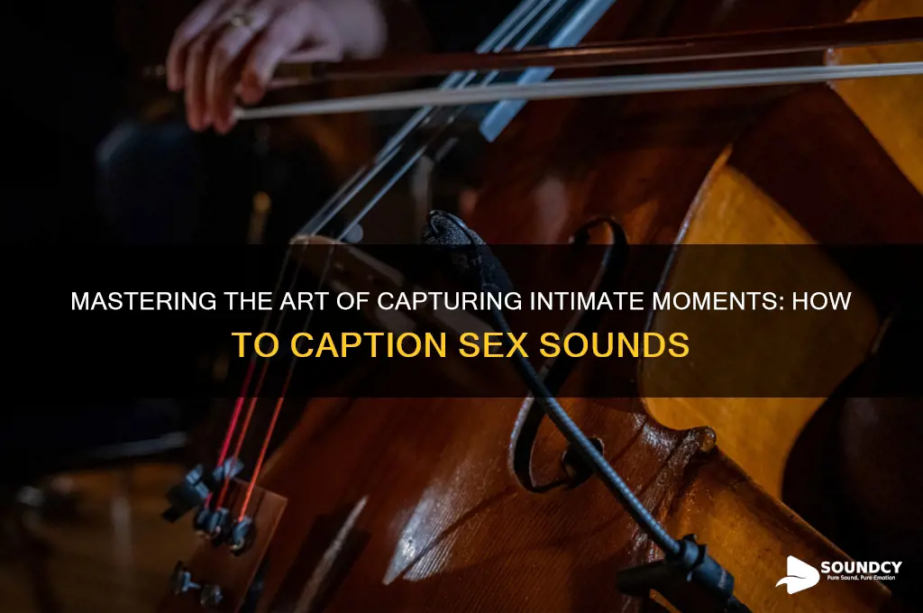 how to caption sex sounds