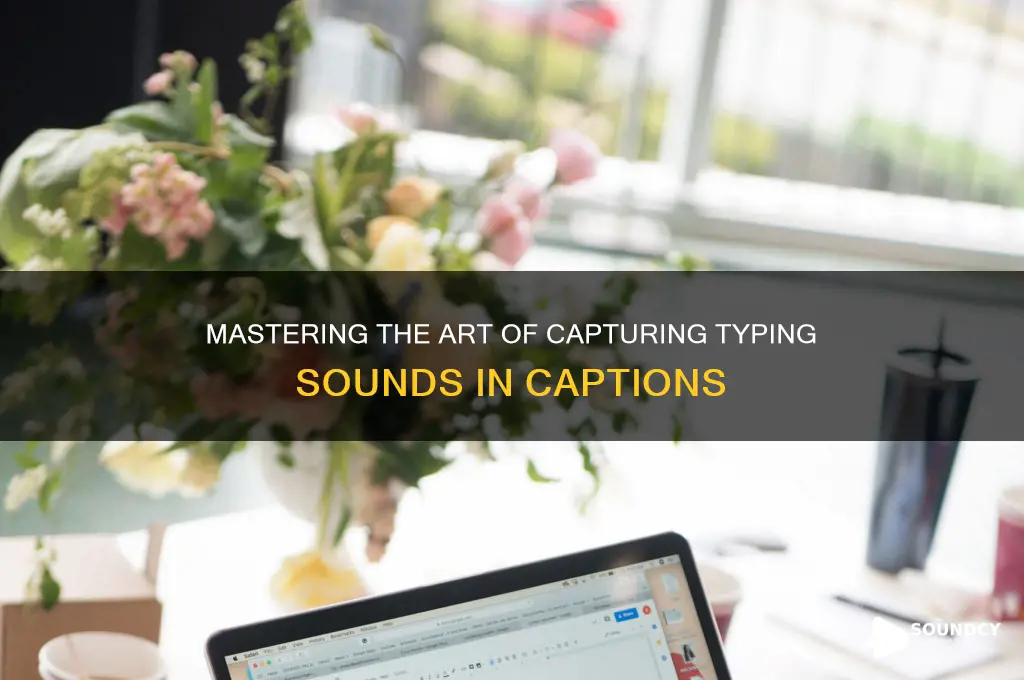 how to caption typing sounds