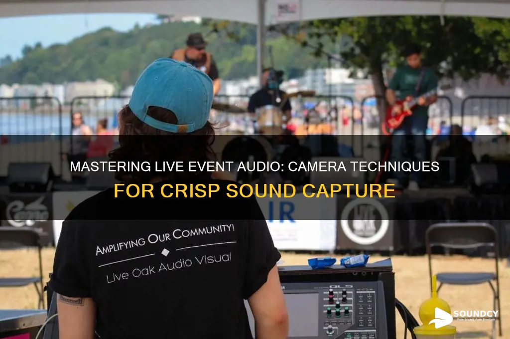 how to capture sound at live event with camera