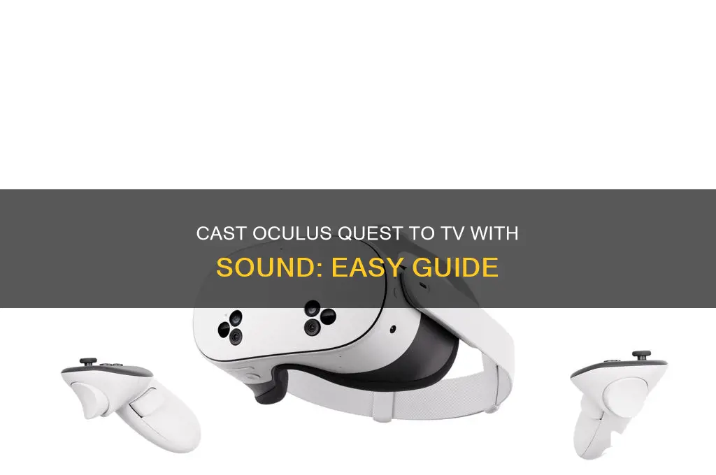 how to cast oculus quest to tv with sound