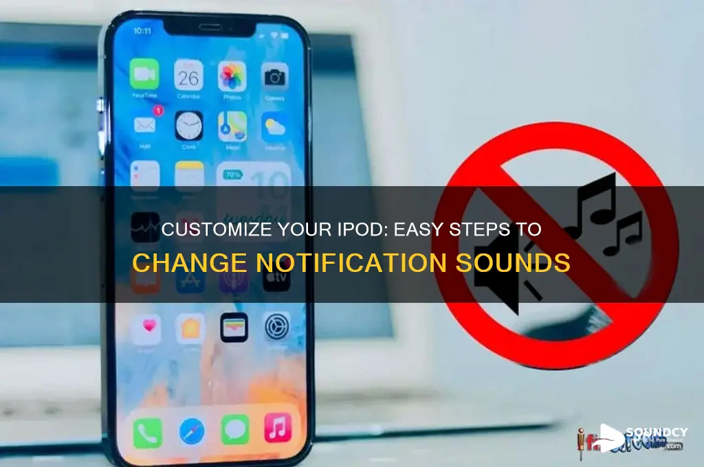 how to chagne the sound of notifications on ipod