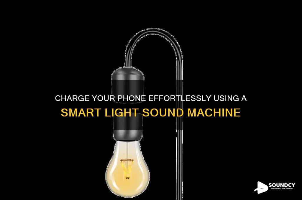 how to charge phone on smart light sound machine