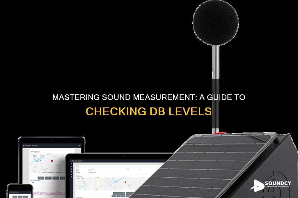 how to check db sound