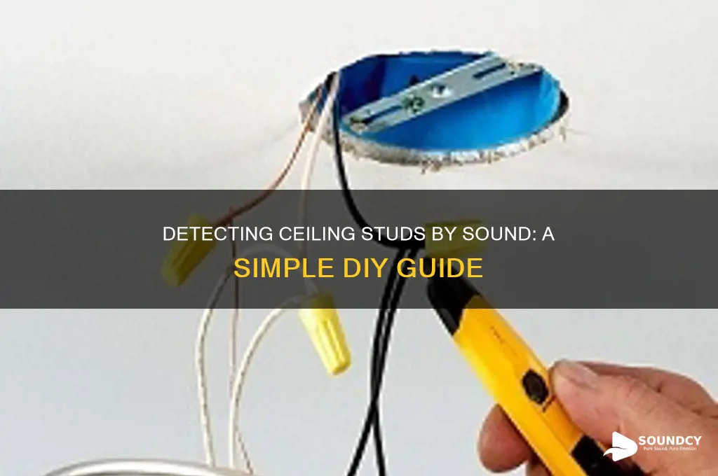 how to check for studs in ceiling by sound
