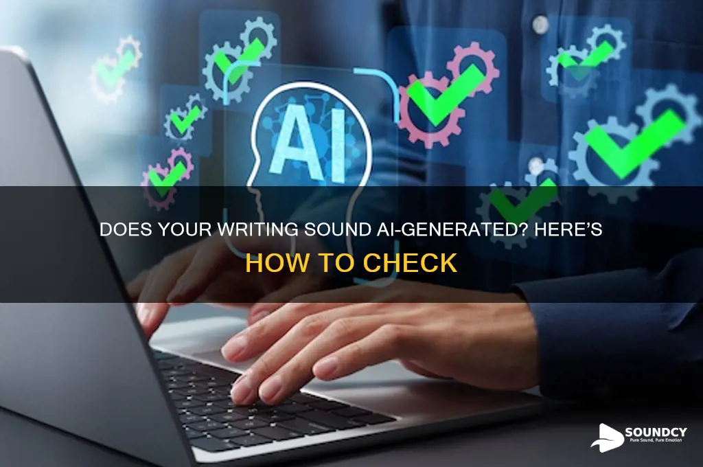 how to check if my writing sounds like ai