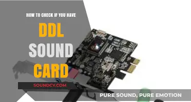 How to Verify Your System Has a DDL Sound Card
