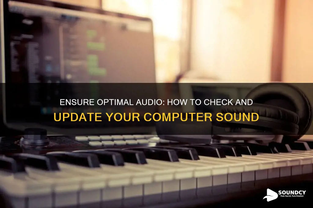how to check if your computer sound is updated