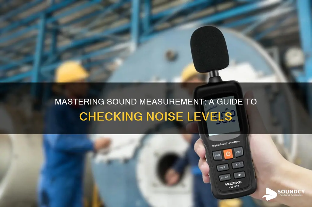 how to check sound level