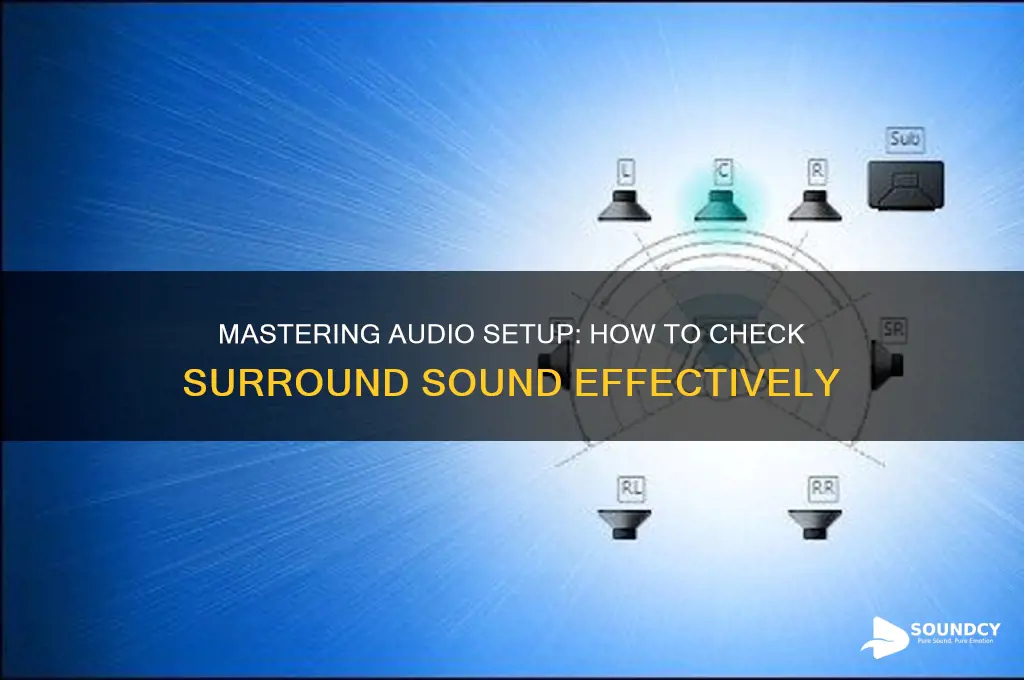 how to check surroubd sound