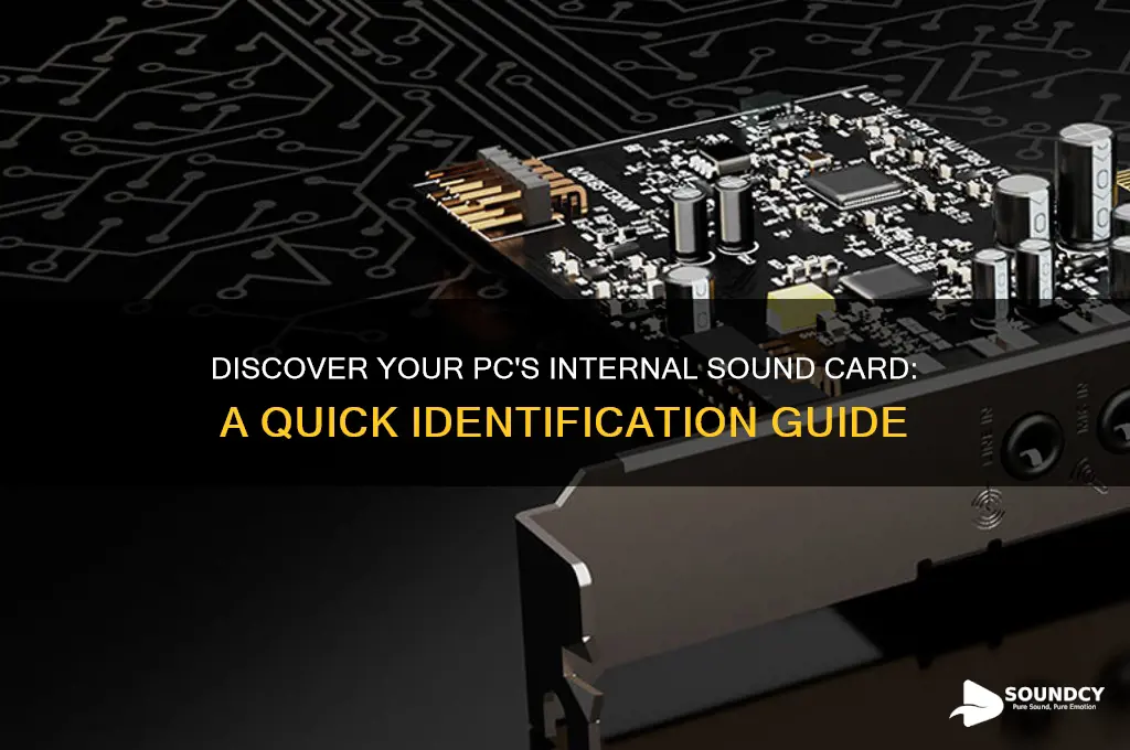 how to check what internal sound card you have
