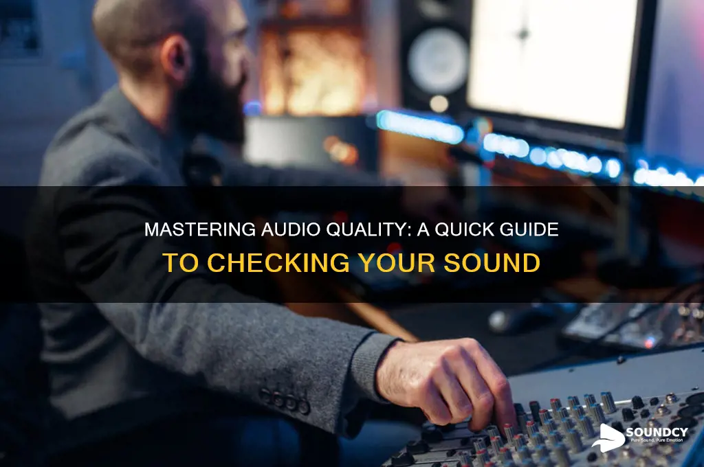 how to check your sound