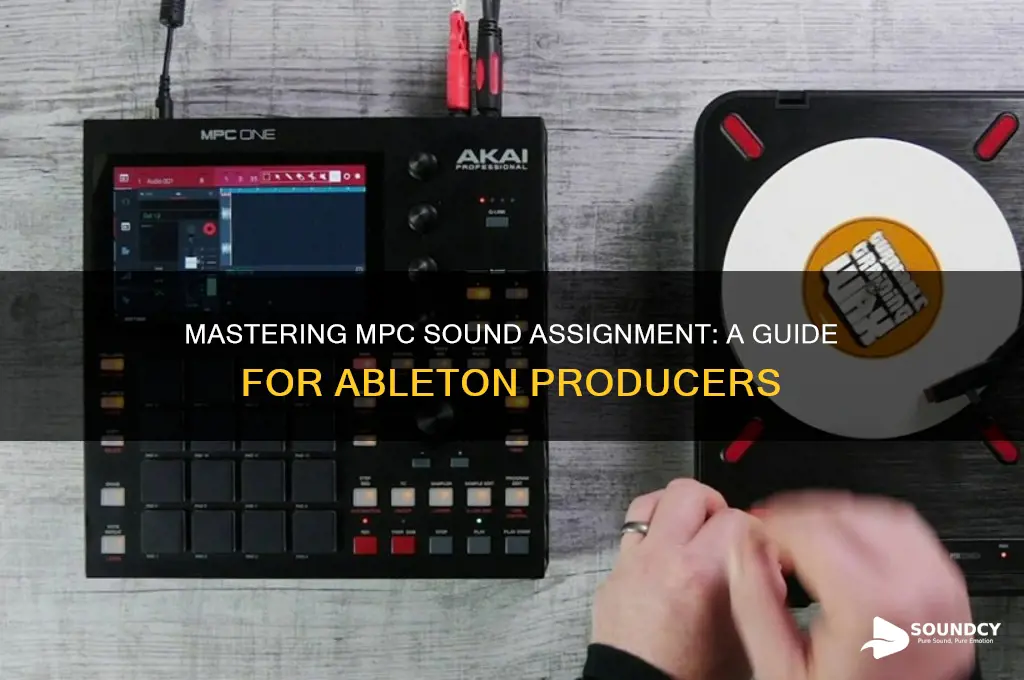 how to choose assign sounds to mpc for ableton