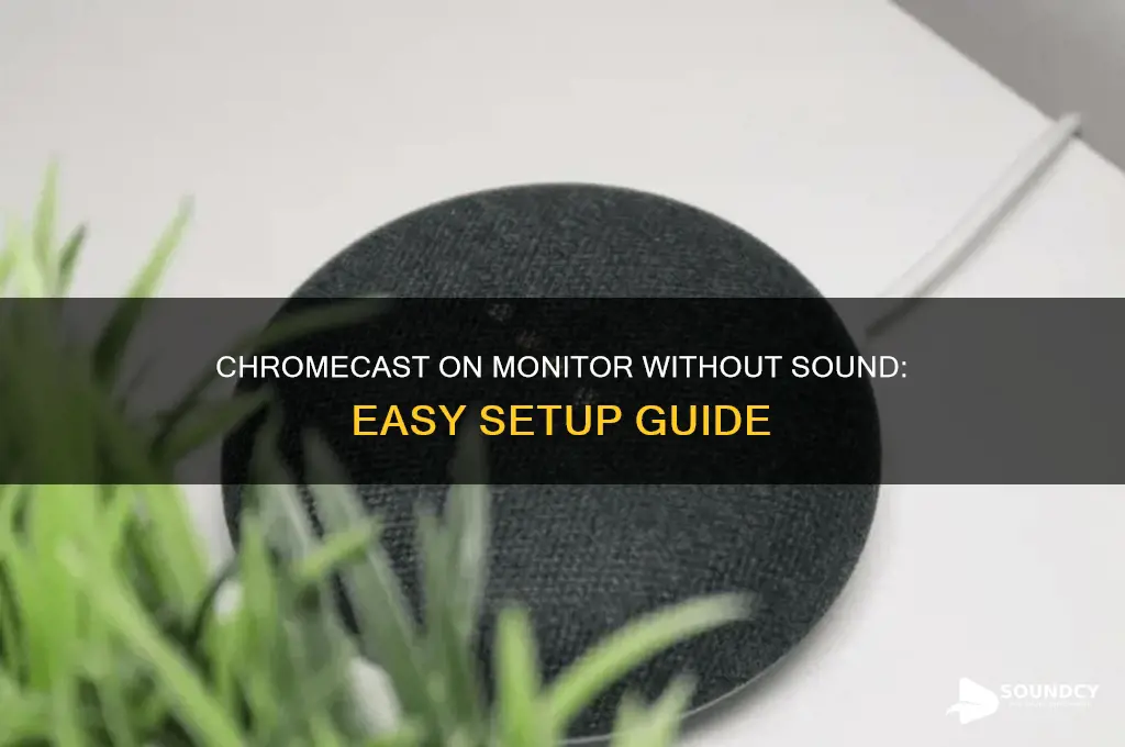 how to chromecast on a monitor with no sound
