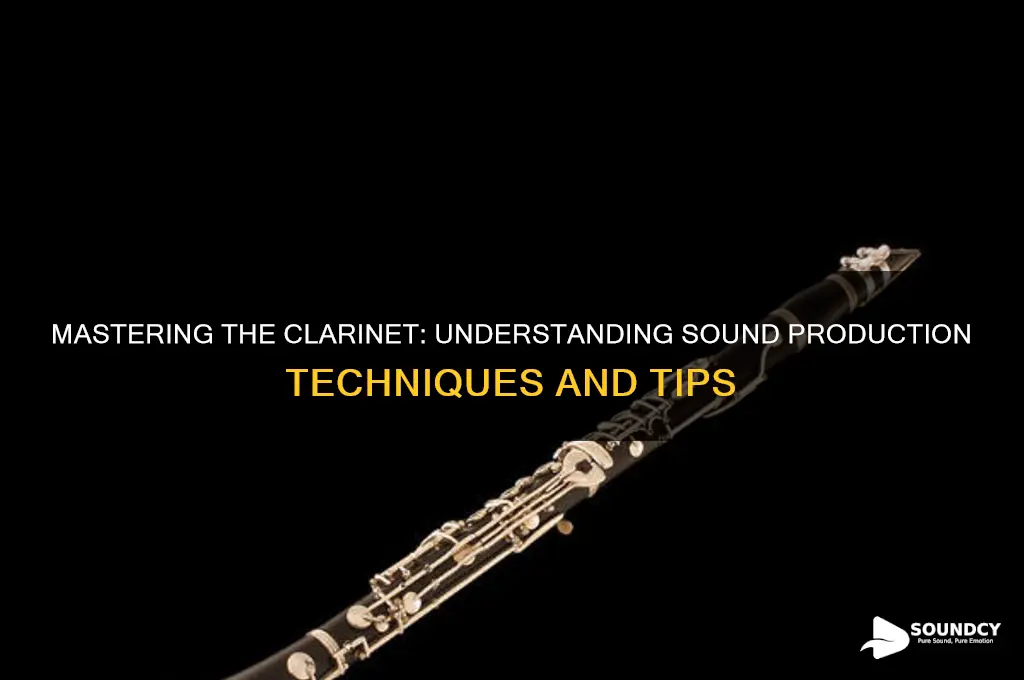 how to clarinet produce sound