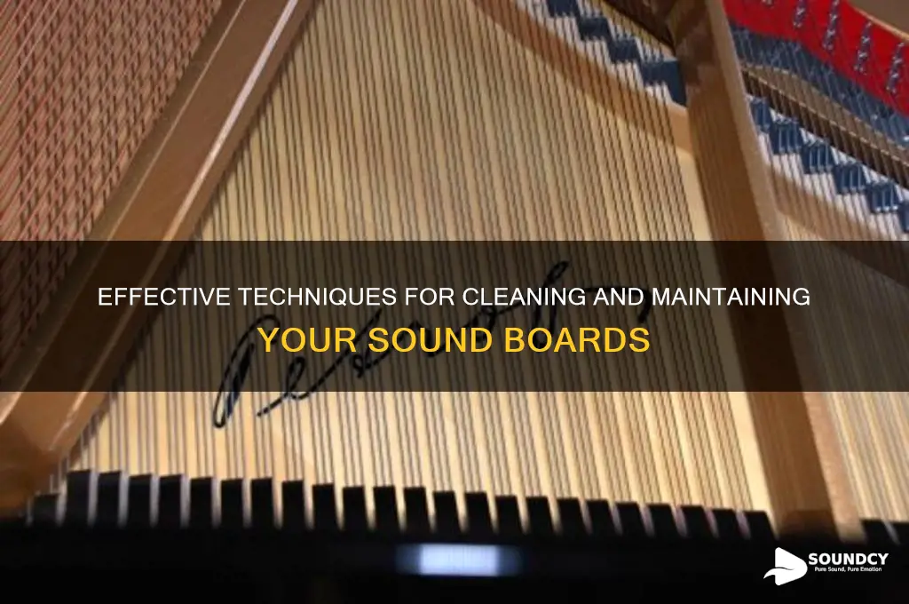 how to clean sound boards