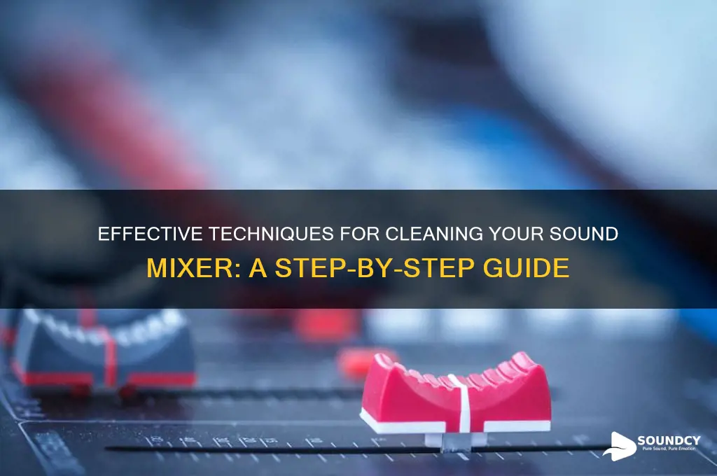 how to clean sound mixer