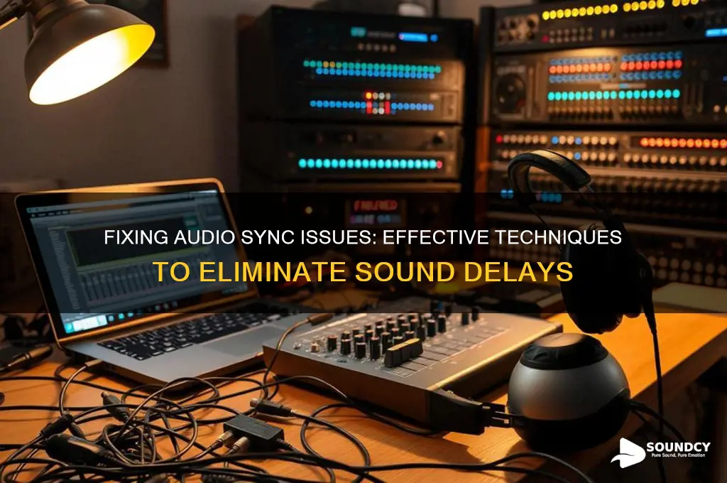 how to clean up audio that has sound delay
